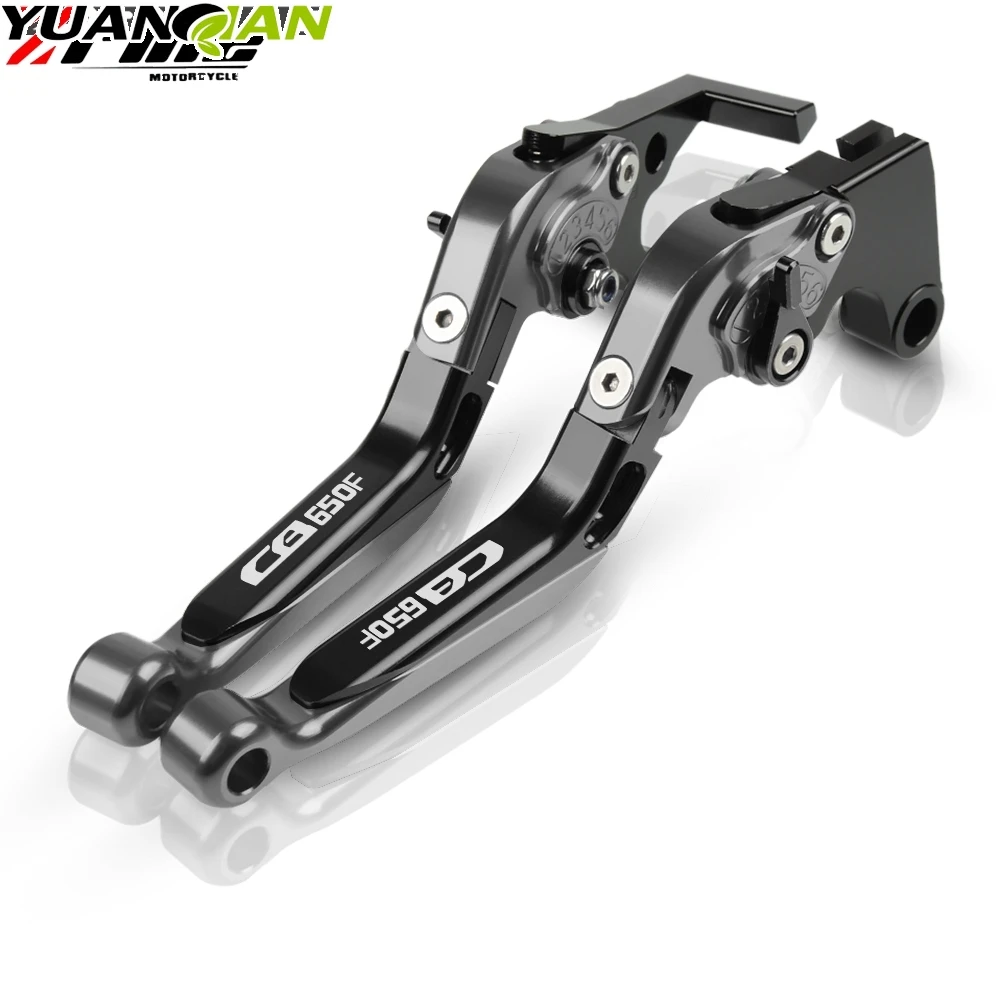Для Honda CBR650F CB650F CBR 650 F CB 650F ручка 1 пара регулируемые мотоцикла с ЧПУ сцепления Тормозные ручки - Цвет: BKGYBKGY