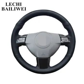 

For Opel Astra (H) 2004-2009 Zaflra (B) 2005-2014 Signum 2005 Hand-stitched Black Artificial Leather Car Steering Wheel Cover