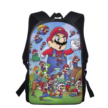 

Customzied Japanese Anime Super Mario Bros Print School Bag for Boys Girls Cute Kids Schoolbags Primary Children Bookbags