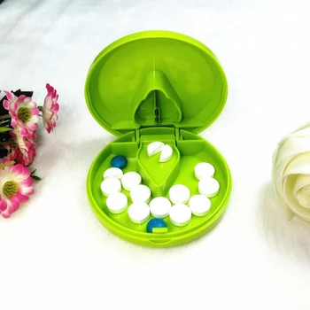 

3pcs Portable Pill Box Pill Cutter Splitter Drug Tablet Medicine Storage Holder Case Medicine Cut Compartment Box Pill Splitters