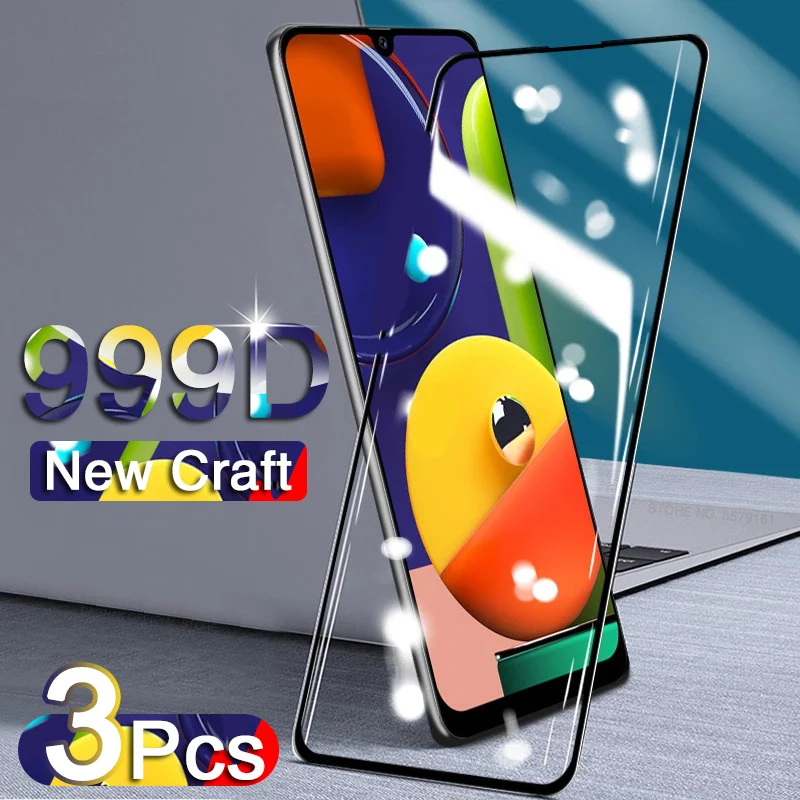 3 шт. закаленное стекло для Samsung Galaxy A10 A20 A30 A40 A50 A60 A70 A80 A90 A51 A71 A01 Защитная пленка