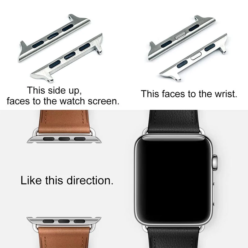 Соединительный адаптер для Apple Watch серии 5/4/3/2/1 42 мм/38 мм 44 мм/40 соединитель из