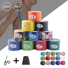 2 шт. кинезиологическая лента Атлетическая обвязка для тренажерного зала, тенниса, фитнес-мышц боли травма мышц поддержка для дропшиппинг оптовик