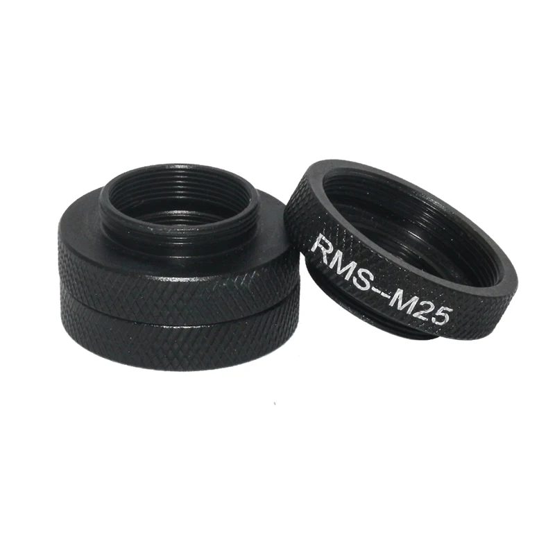 M25 to RMS Thread Adapter RMS to M25x0.75 Microscope Objective Adapter Ring for Leica Nikon Olympus Microscope Objective Lens