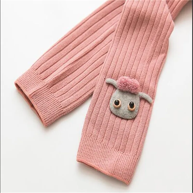 New Spring Autumn Kids Girls Tights Lovely Cartoon Baby Soft Tights Kids Cotton Pantyhose For 0-4 years