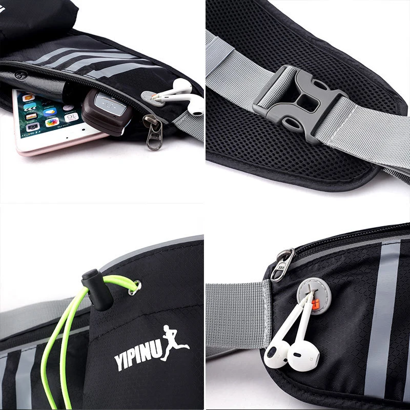 Running Belt Bag Trailing For Phone Holder Sport Fanny Pack Men Woman Fitness Waterproof Waist Pack With Water Bottle Gym Bags