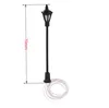 20PC 7cm Model Railway Led Lamppost Lamps Wall Lights 1:100 Scale 3V White Miniature LED Street Lights 1:100 H0 Scale Lamp Post 6