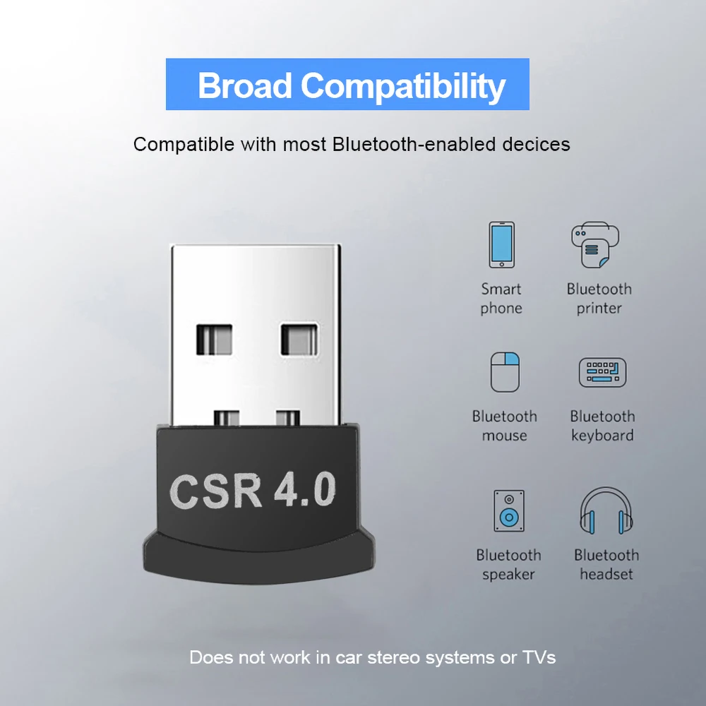 Bluetooth адаптер Kebidumei CSR 4 0 USB для ПК|Адаптеры и брелки USB/Bluetooth| |