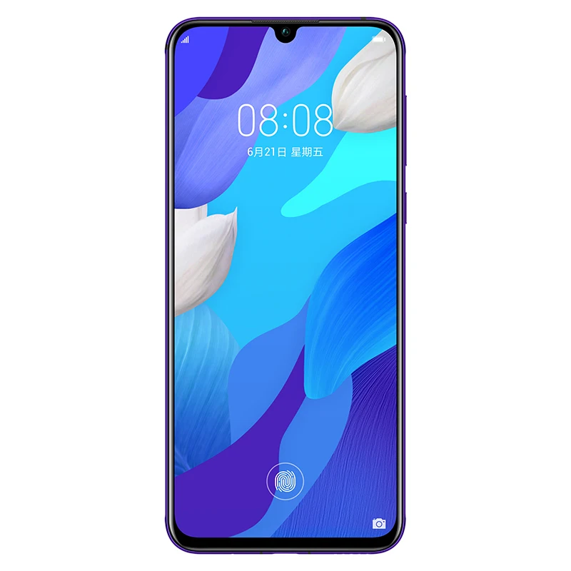 HuaWei Nova 5 мобильный телефон Kirin 810 Android 9,0 6,3" полный экран 8 ГБ ОЗУ 128 Гб ПЗУ МП экран отпечатков пальцев 40 Вт супер зарядное устройство