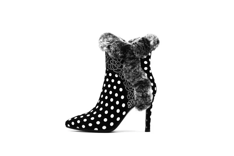 

Big Size Bootie Woman 34-42M Pointed Toe Heel Botas Tacon Botin Mujer Luxury Women Designer Shoes 2020 Shoe Bootie Woman