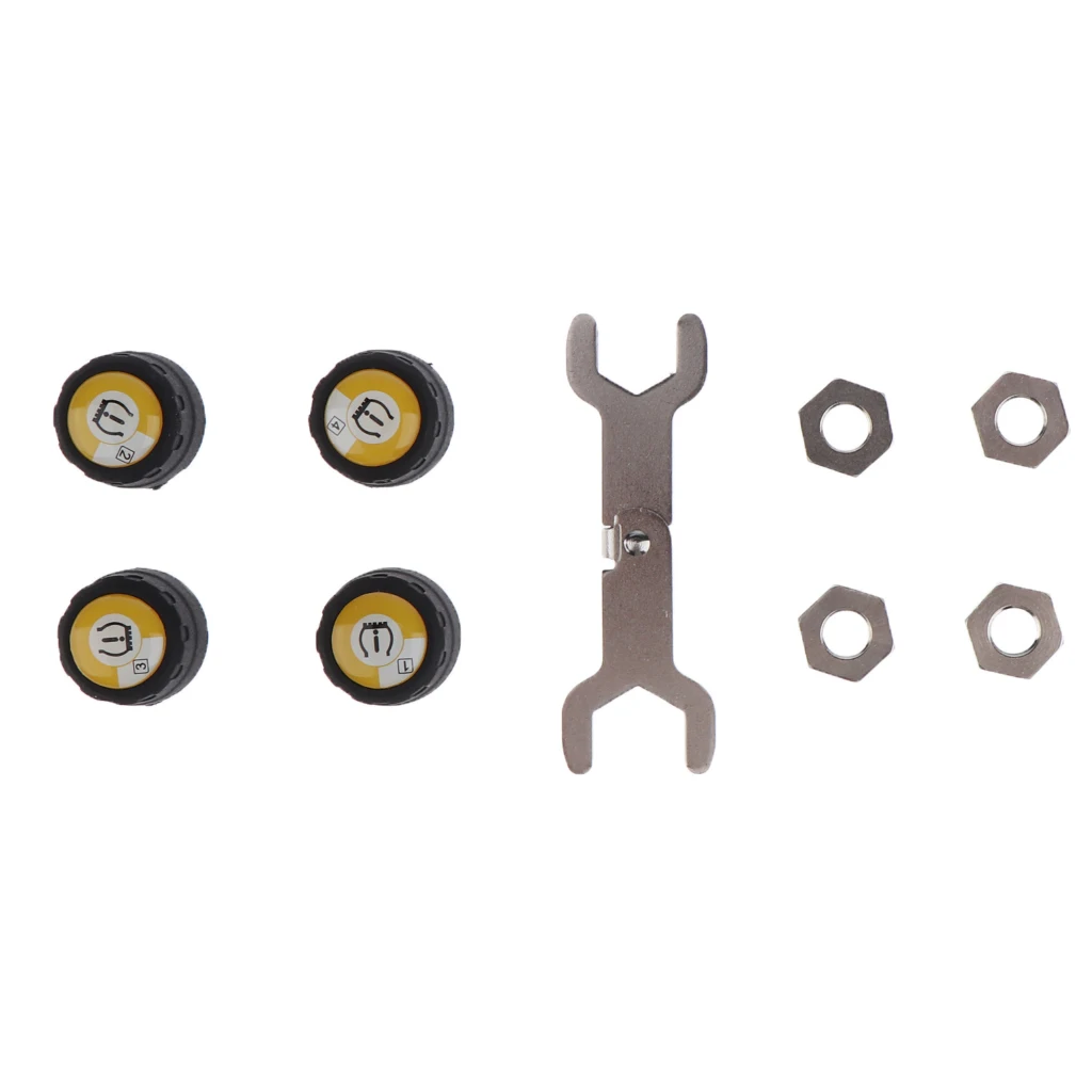 4 шт. TPMS внешний датчик для автосигнализации монитор давления в шинах солнечное зарядное устройство