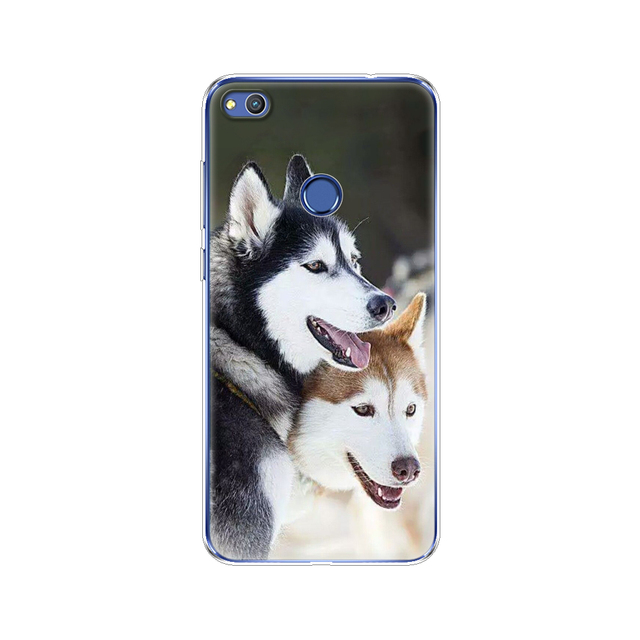 phone case for huawei honor 8 lite soft tpu silicon back cover 360 full for honor 8 liteprotective printing clear coque