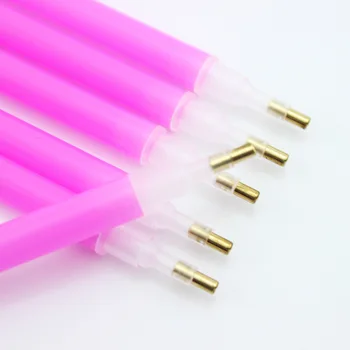 Günstige 1 Set Maniküre Salon Tools Mode Nagel Punkt Stift Paste Aufkleber Schlamm Malerei Diamant Picker Ton Strass Halter Punktierung