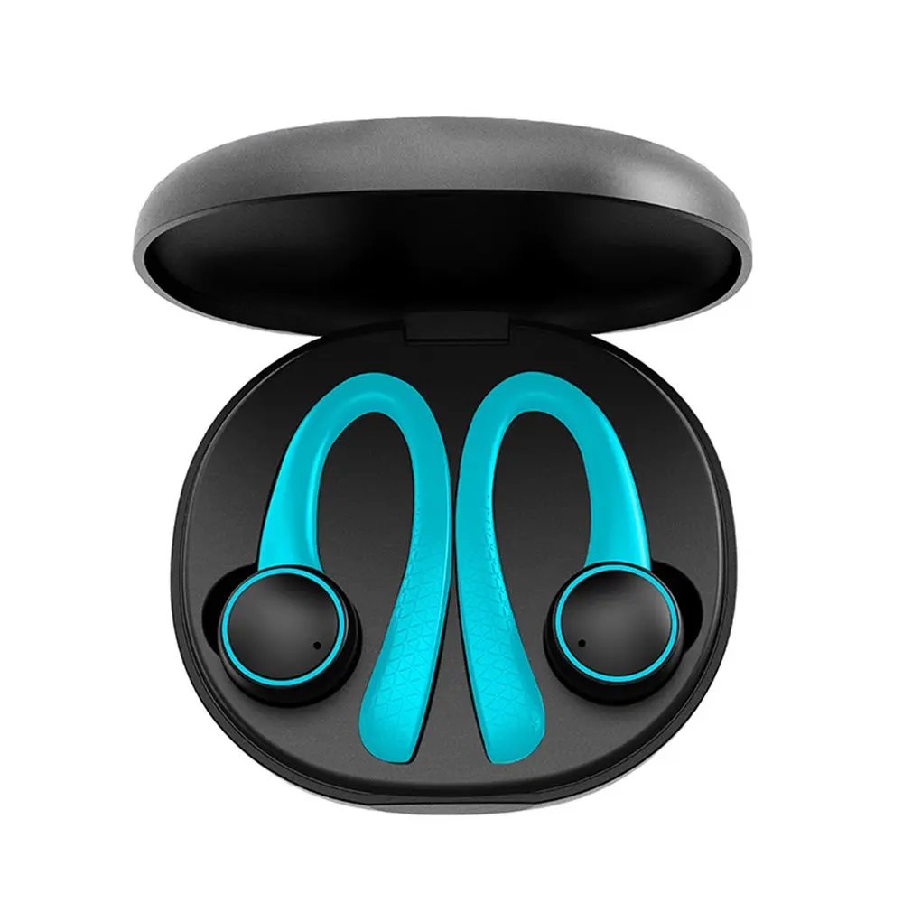 TWS 5,0 Bluetooth наушники для iphone для Xiaomi Беспроводные наушники с микрофоном спортивные ушные крючки для бега шумоподавление гарнитуры