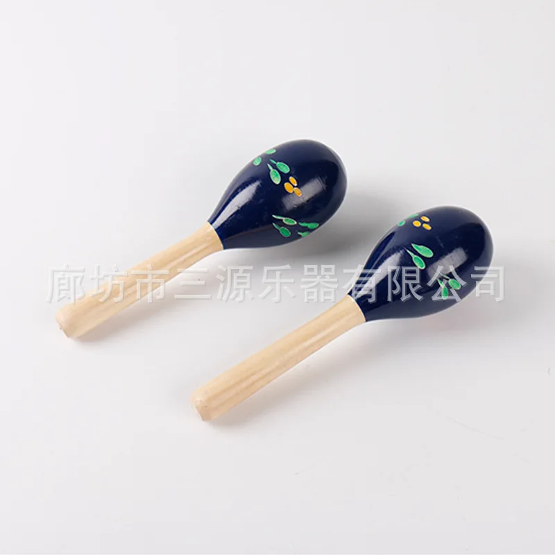 Orff деревянный цвет maracas обучение слуховой песок молоток упражнения ручной музыкальный инструмент игрушка