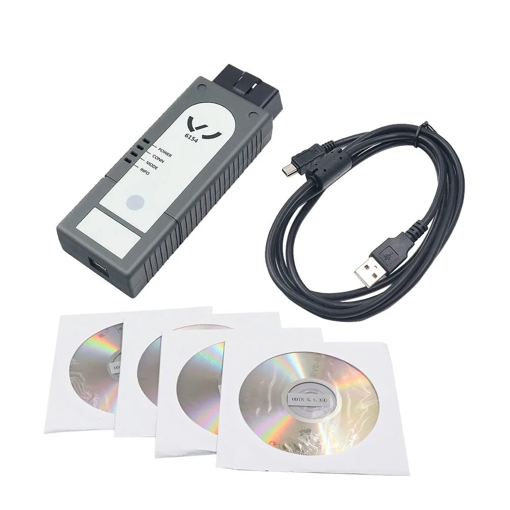 Лучший 6154 ODIS V6.1.3 OKI полный чип WIFI и Bluetooth для Audi/Skoda лучше чем 5054 Поддержка UDS
