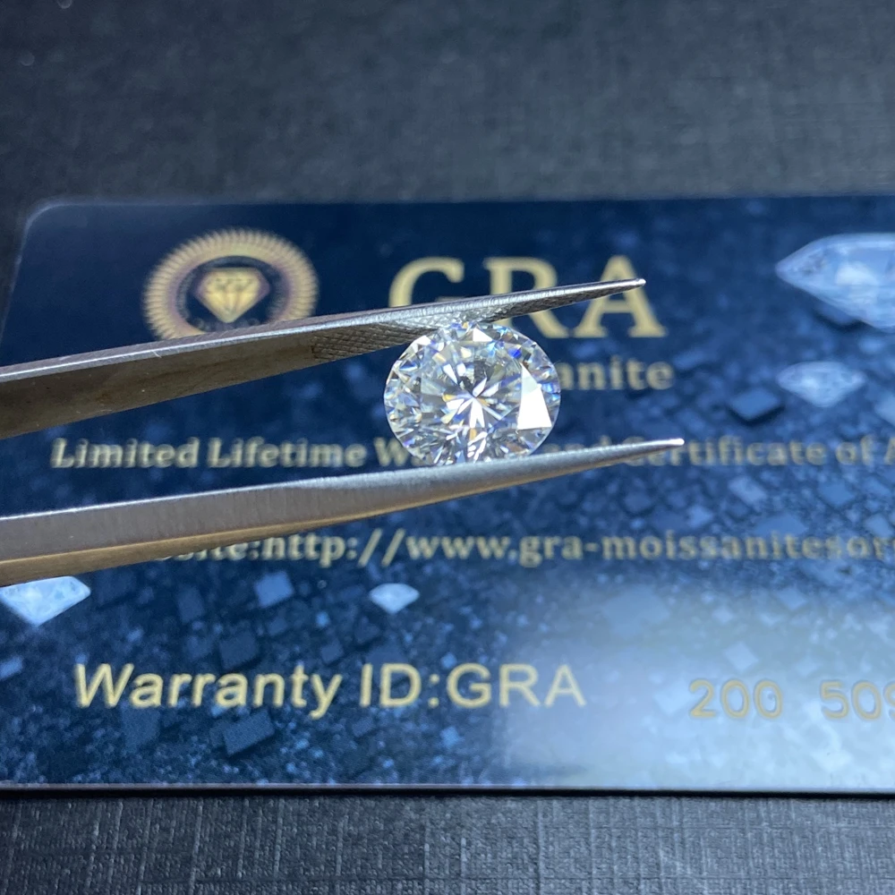 Lab diamond Moissanite VVS1 кольцо браслет ювелирное изделие для поделок карат 6 5 мм цвет GH