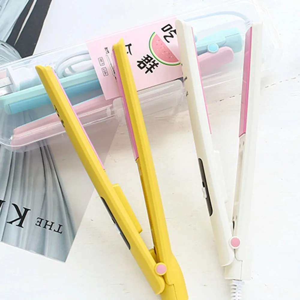 Cartoon Cactus Electric Splint Straight Hair Curlers Mini Straight Roll Dual-use Inside Button Straight Clip
