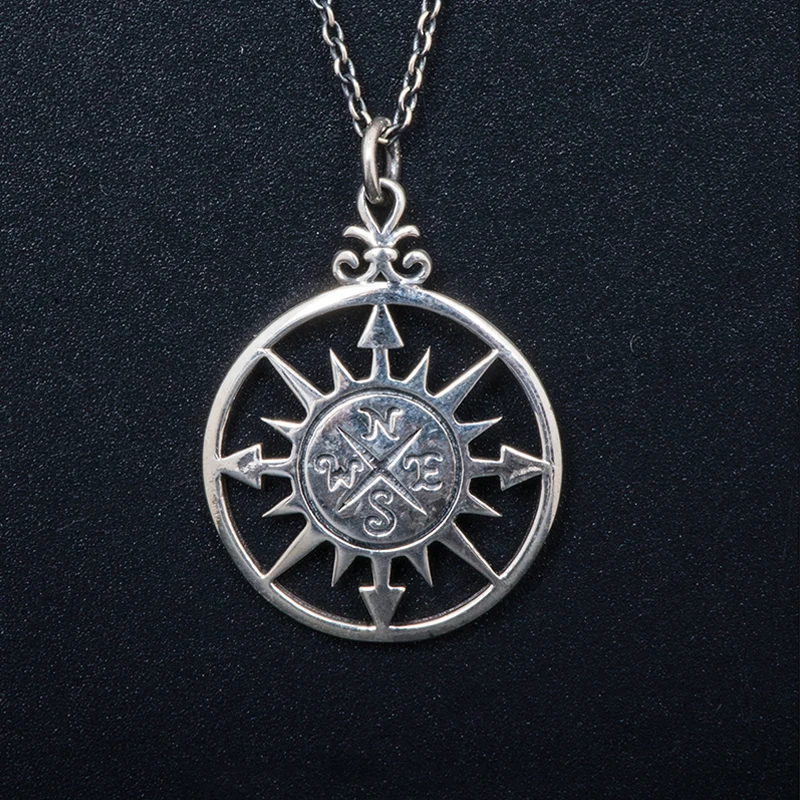 

Gothic Style Greek God Of The Sun 925 Sterling Silver Pendant Necklace For Women Sweater Necklace Men Jewelry Couple Lovers Gift