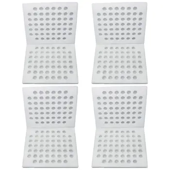 

4PCS Pearl Wool Quail Eggs Tray Foam Wrapping Egg Holder Foam-lined Egg Tray Quakeproof Quail Eggs Box for 52PCS Quail