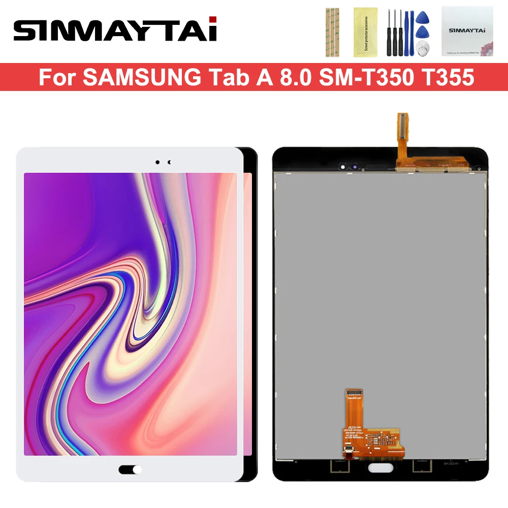 8,0 "черный ЖК-дисплей для Samsung Galaxy Tab A 8,0 SM-T350 t350 SM-T355 T355 ЖК-дисплей Дисплей матрица Сенсорный экран планшета полная сборка