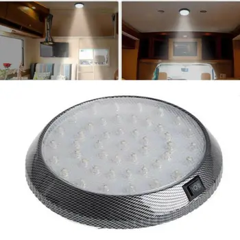 

12V Plastic + Metal Boat Ceiling Dome Light Interior LED Light Accessories Parts Cool White