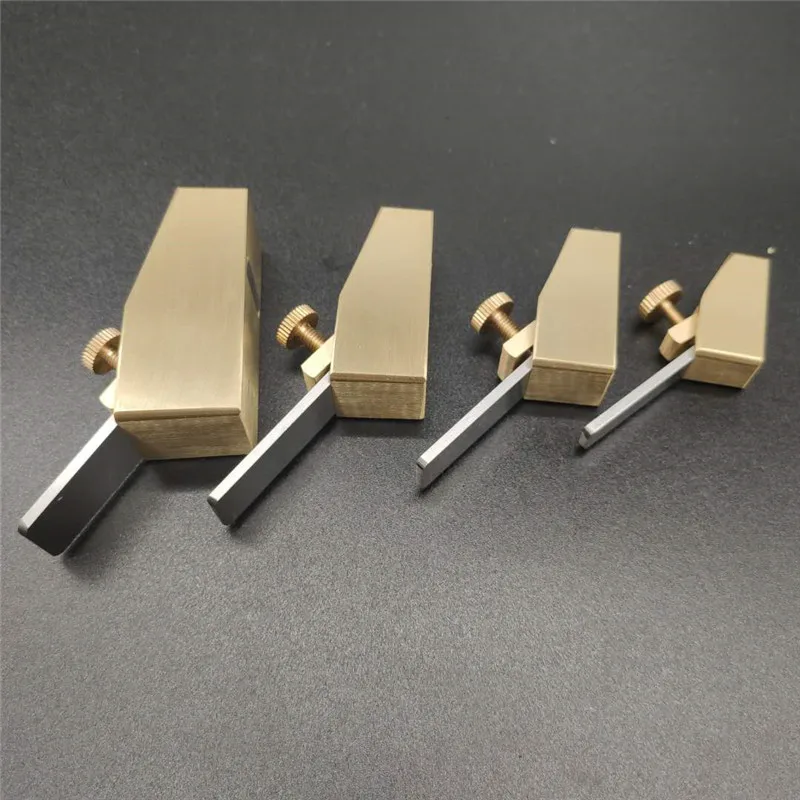3 Mini Rabots En Laiton Pour Lutherie Violon - Outil Fabrication Instruments En Bois, Taille S XS XXS