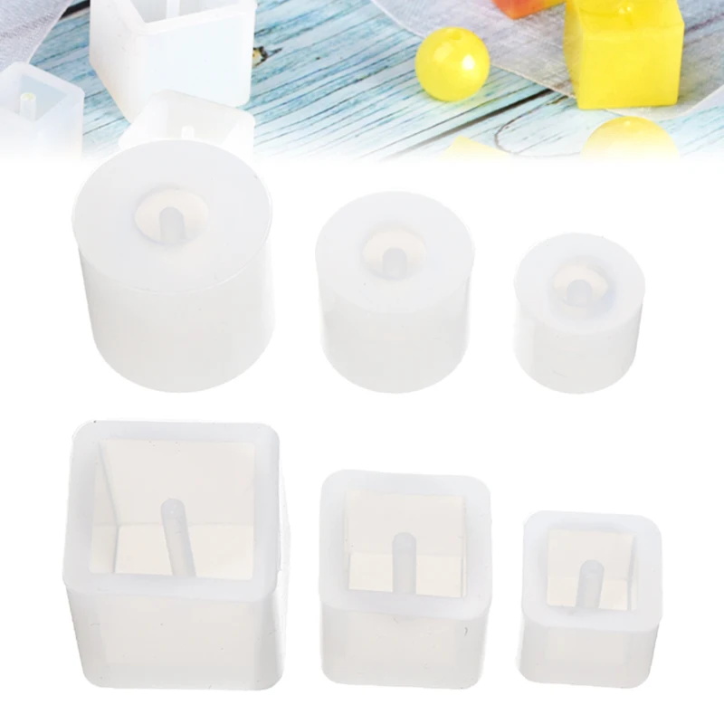6 шт./лот глиняные формы для изготовления керамических инструментов керамические формы прозрачные белые ремесленные формы круглые квадратные силиконовые формы