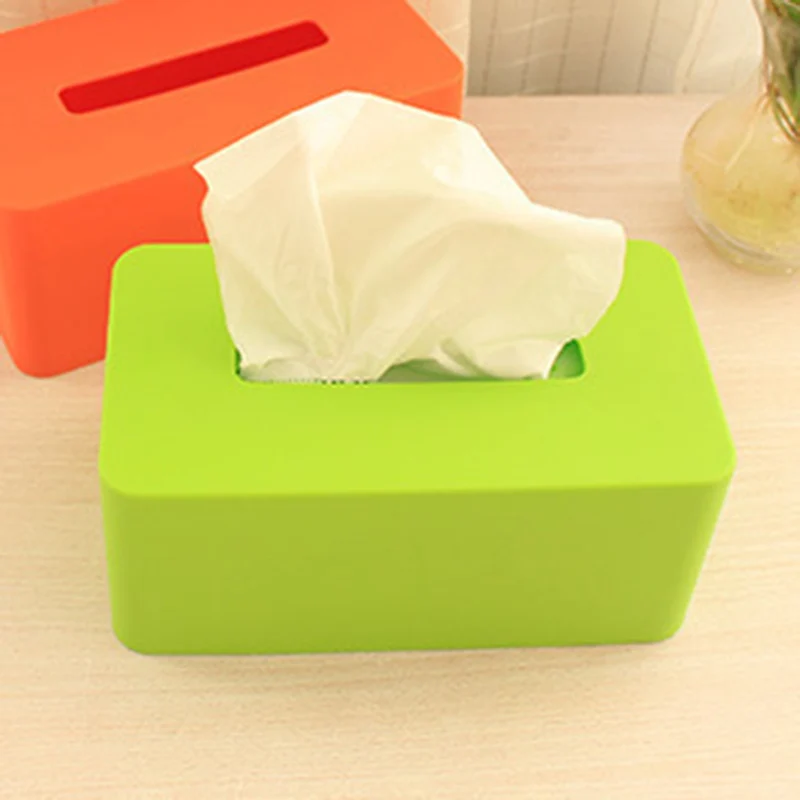 

new Sale Solid Plastic Facial Tissue Napkin Box Toilet Paper Storage Case Holder