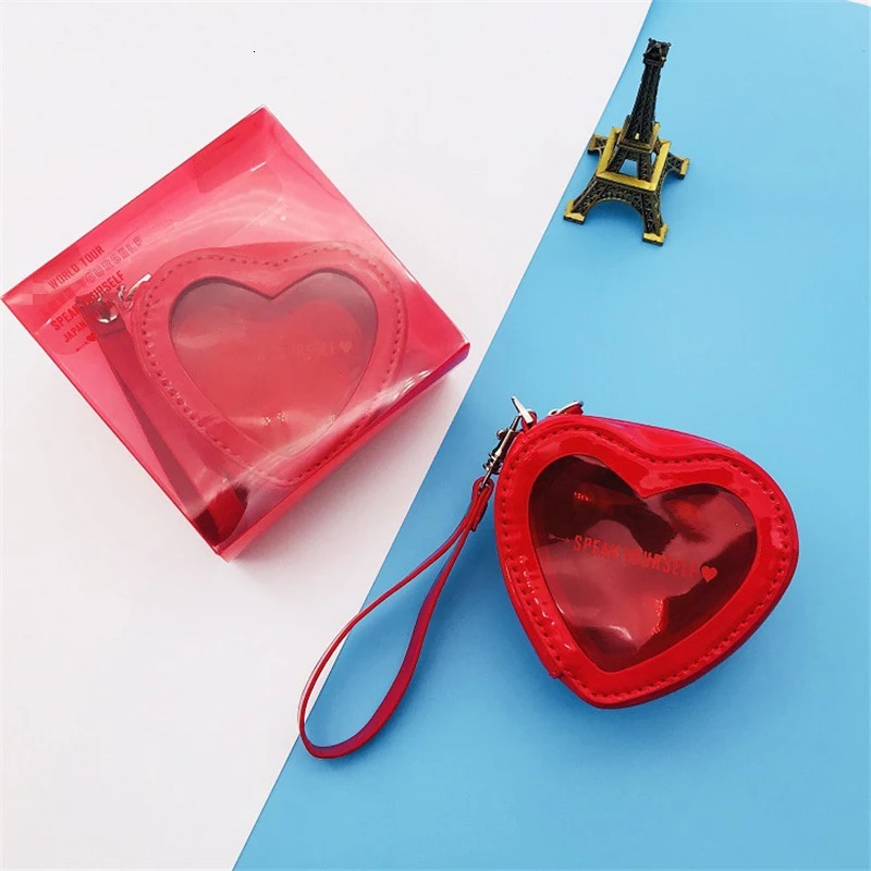 

KPOP Bangtan Japan Field Album Same Paragraph Coin Purse Love Package PU Storage Bag Handbag Key Wallets Admission Red bags