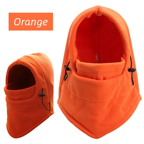 Orange Cycling Mask Victgoal термальная зимняя велосипедная маска флисовая Лыжная маска теплая Пылезащитная Ветрозащитная маска для бега MTB велосипедная маска для лица шапка - Цвет: Orange Cycling Mask