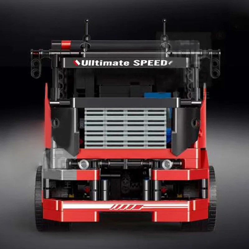 15002 RC гоночный грузовик Technic MOC 8041 кирпичи с мотором 42041 Супер автомобиль