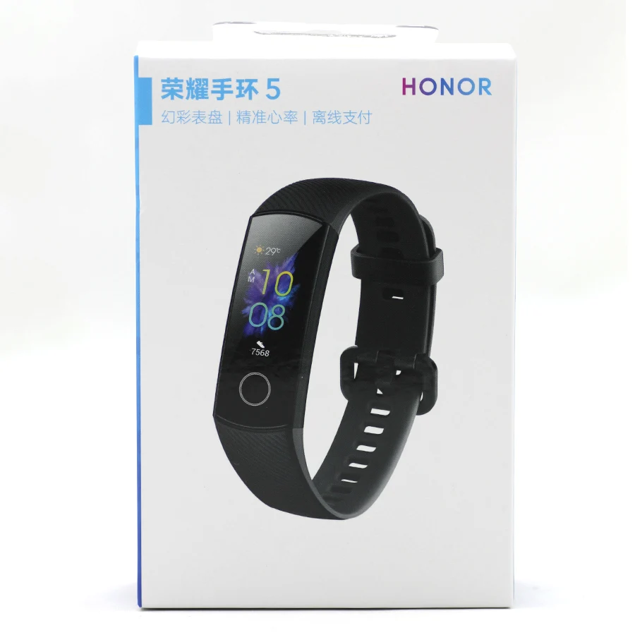 Смарт-браслет Honor Band 5, Оксиметр, волшебный цвет, сенсорный экран, для плавания, для обнаружения сердечного ритма, сна, сна