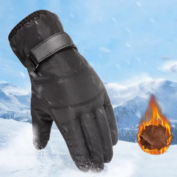

Winter Touch Screen Windproof Waterproof Outdoor Sports Skiing Thermal Gloves Anti-Slip Full Finger Thicken Gloves