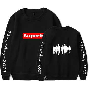 

2019 SuperM sweatshirts Women 2019 New Printed Sweatshirt Hooded Pullover Plus Size SuperM Hoodie Sweatshirts for women