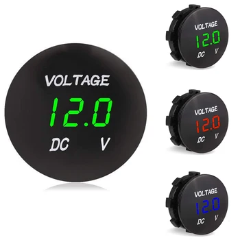

Signal Lights Digital Display Gauge 3-digit LED voltmeter for 12-24V motorbike car boat ATV UTV caravans, trailer etc