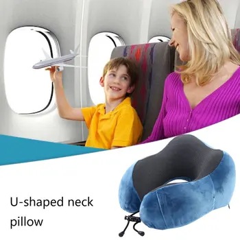 

Curve Slow Rebound Memory Cotton Skin-friendly Breathable Memory Cotton U-shaped Pillow U-shaped Aircraft Travel Neck Pillow