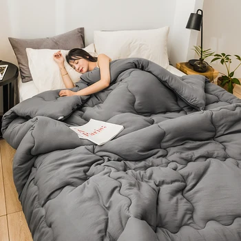 

High Quality Winter Comforter Filler Multicolor Choose King Queen Twin Size Superfine Fiber Down Quilt Duvet Soft Quilt Blanket