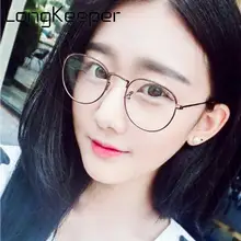 Винтажные круглые очки оправа женские классические металлические оптические очки женские прозрачные линзы очки черные серебристые золотые очки