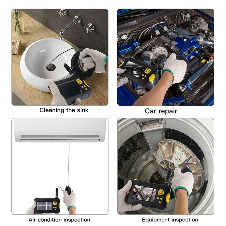 3,9mm 5,5mm 8mm ˻ Endoskop ī޶ HD1080P 4,3 zoll Bildschirm IP67 Wasserdicht Industrielle Endoscop