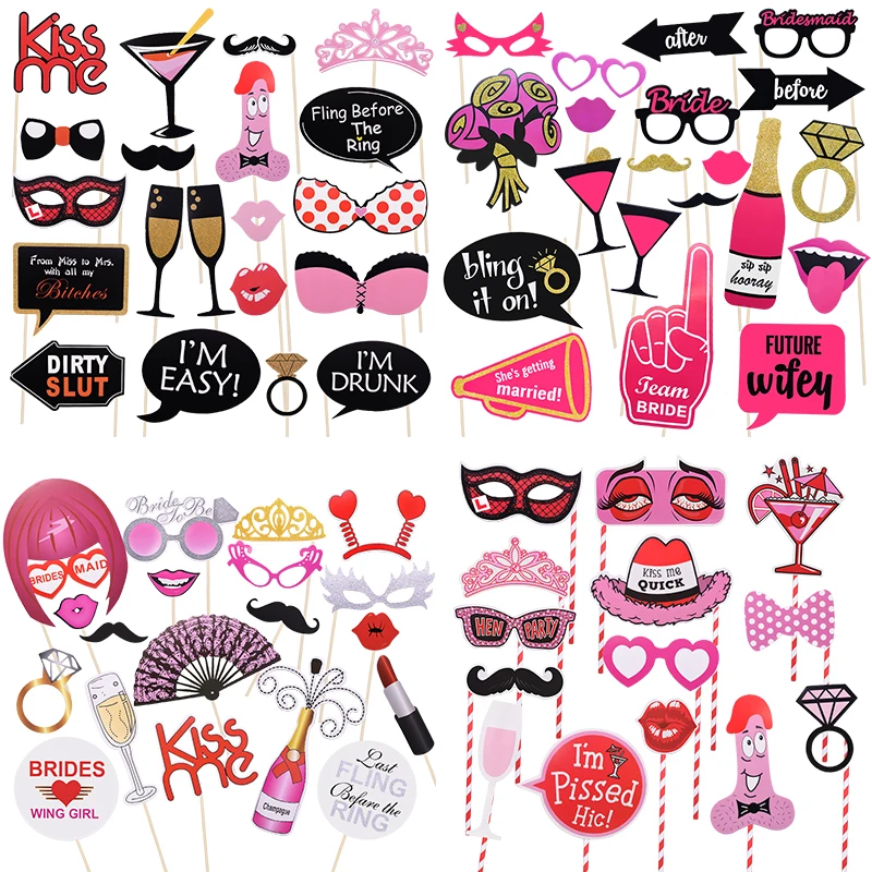 Photo Booth Props Bachelorette Party Bachelor Party Photo Booth Props