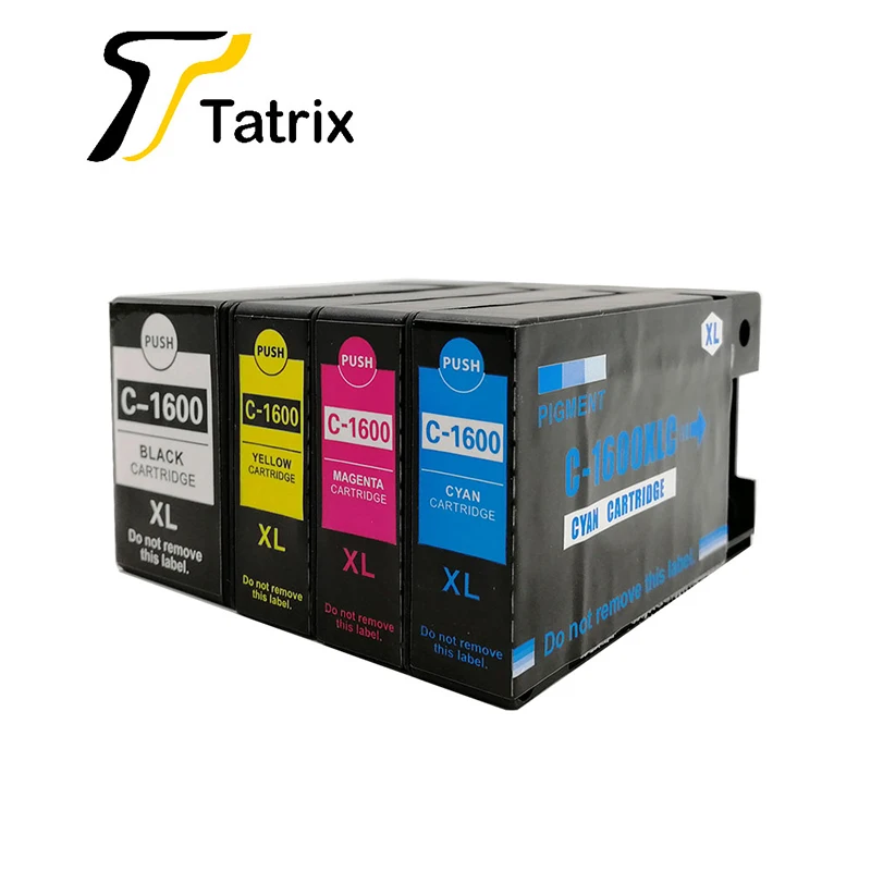 

Full Set 4 Color for PGI1600XL PGI1600 PGI-1600XL Pigment Ink Cartridge Compatible for Canon MAXIFY MB2060/MB2160/MB2360/MB2760