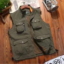 Zhan di ji pu Heaney Outdoor Mountain Climbing Photography Vest Summer Loose And Plus-sized Sleeveless Quick-Dry Breathable Mesh