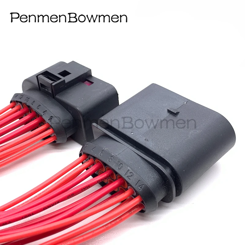 Conector De Faro Delantero H7 14 Pines Para Ford Focus Mk3 Max | Reemplazo Directo 1719104/1719105 | Con Cableado Incluido