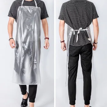 

Waterproof Transparent PVC Apron For Kitchen Housework Restaurant Butcher Clean Apron Kitchen Cooking Accessories