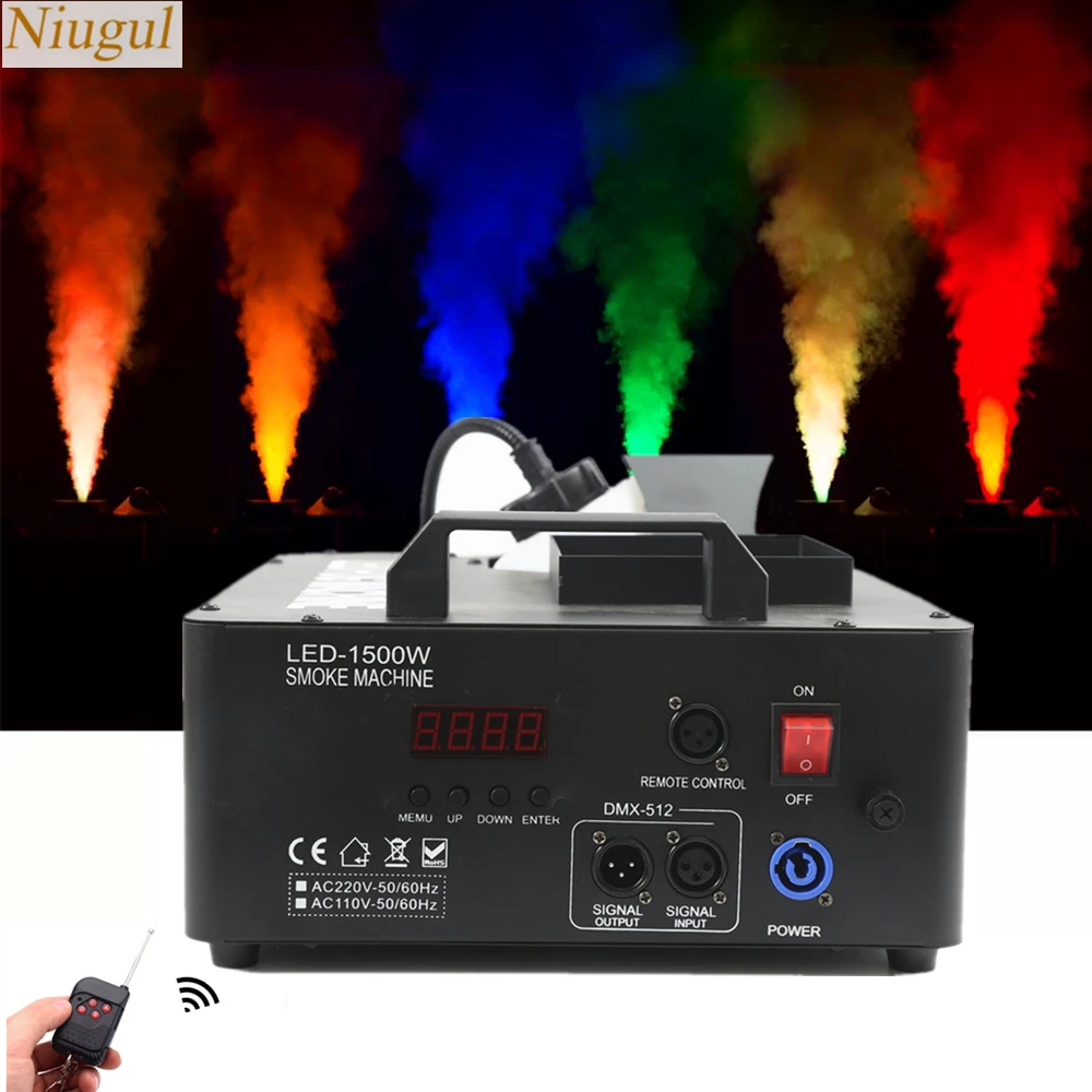 1500 Вт противотуманная машина/дымовая машина с 24*9 RGB 3 в 1 светодиодный ные