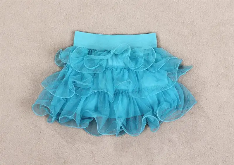Комплект одежды Эльзы для девочек, футболка с рисунком+ фатиновая юбка-пачка комплект из 2 предметов, летний многослойный небесно-голубой набор с платьем-пачкой, одежда принцессы