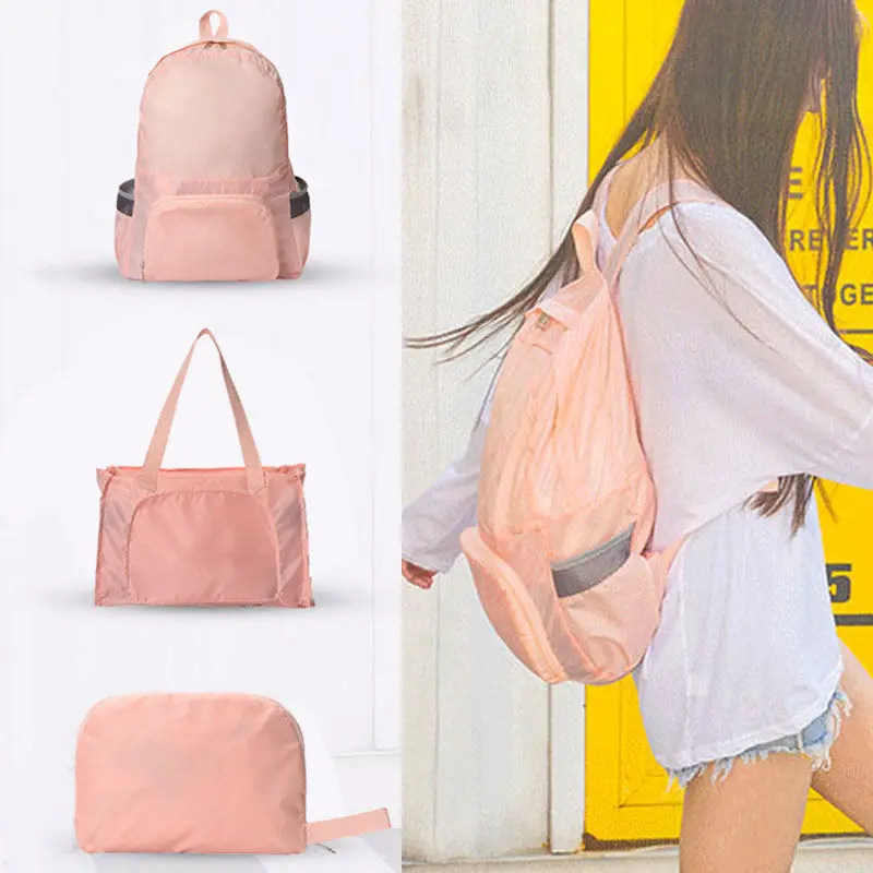 

Backpack Tote Bag New Fashion Ultralight Nylon Softback Casual Open Pocket Multiple Use Modes Backpack Shoulder Bag Simple
