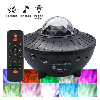 

Colorful Starry Sky Projector Blueteeth USB Voice Control Music Player LED Night Light Romantic Projection Lamp Birthday Gift