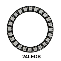 Vibrant LED Pixel Light Ring with Individually Addressable LEDs (24Leds)